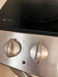 Uncleaned stove.