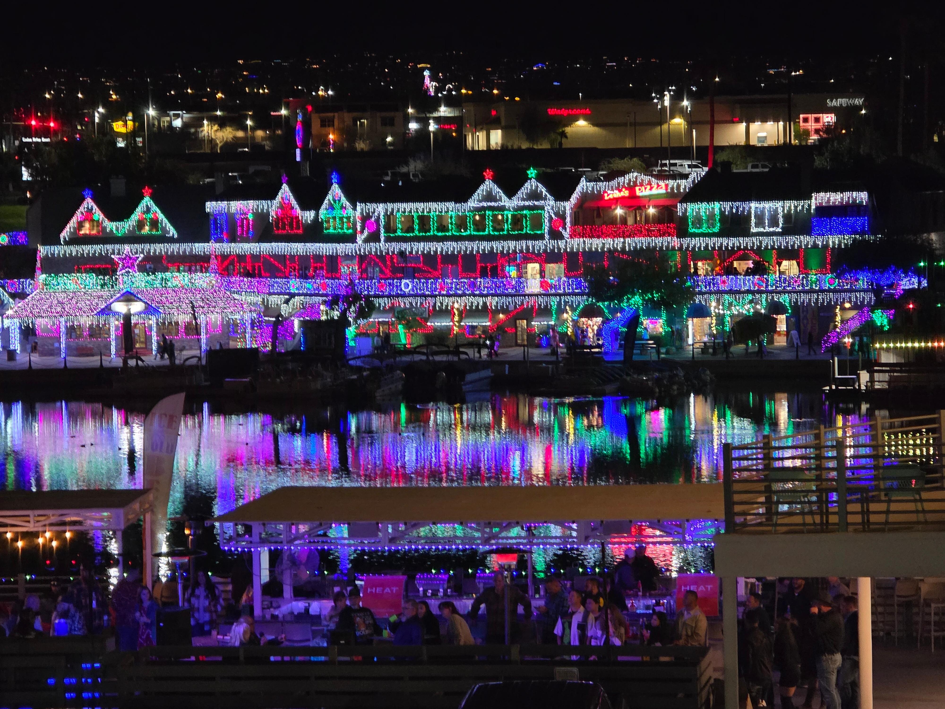 Christmas light for the restaurant we eat at.