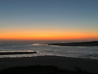 Sunset view from the living room