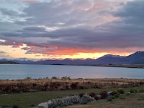 Sunrise at Lake Tekapo.