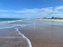 Peaceful beach just out the front doors (not busy at all even on the warmest days)