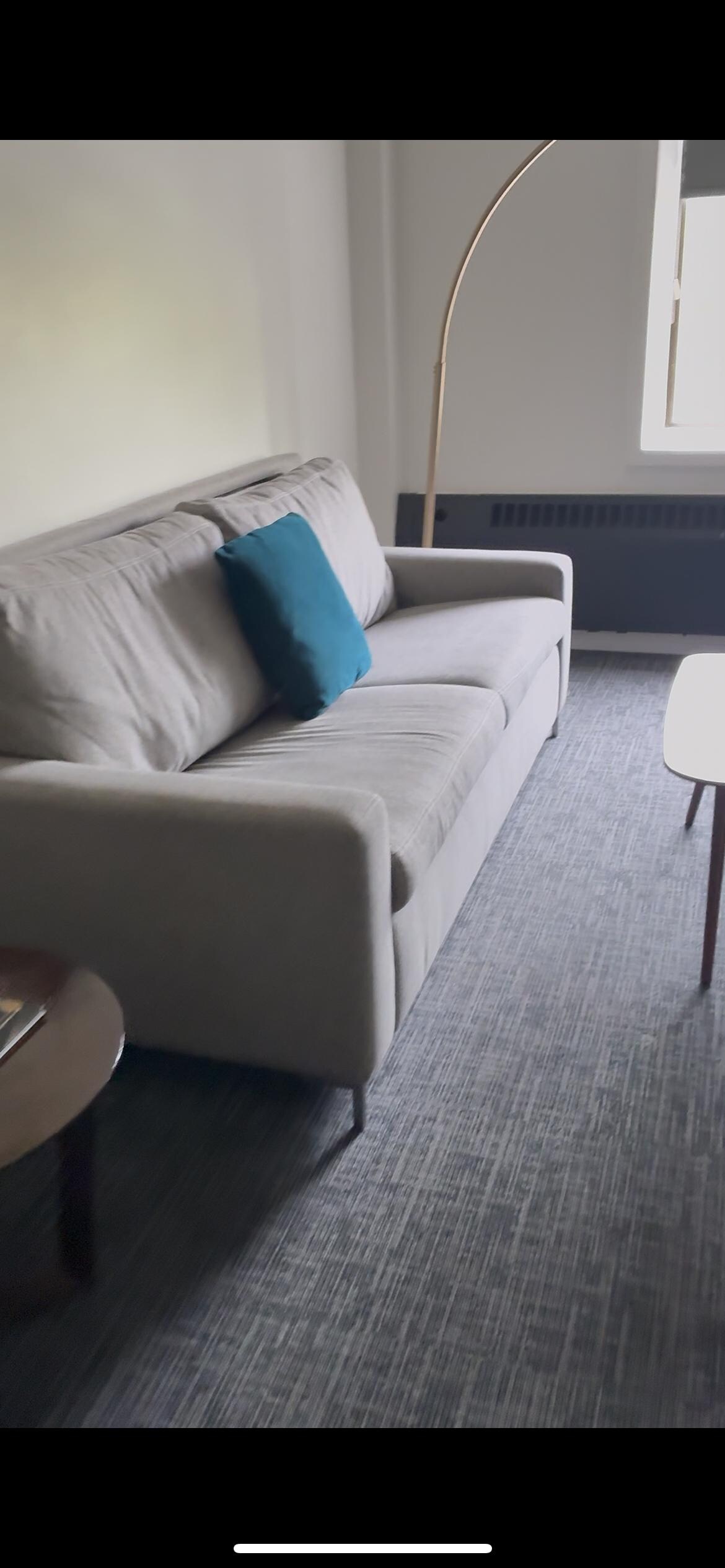 There was also another round sofa
