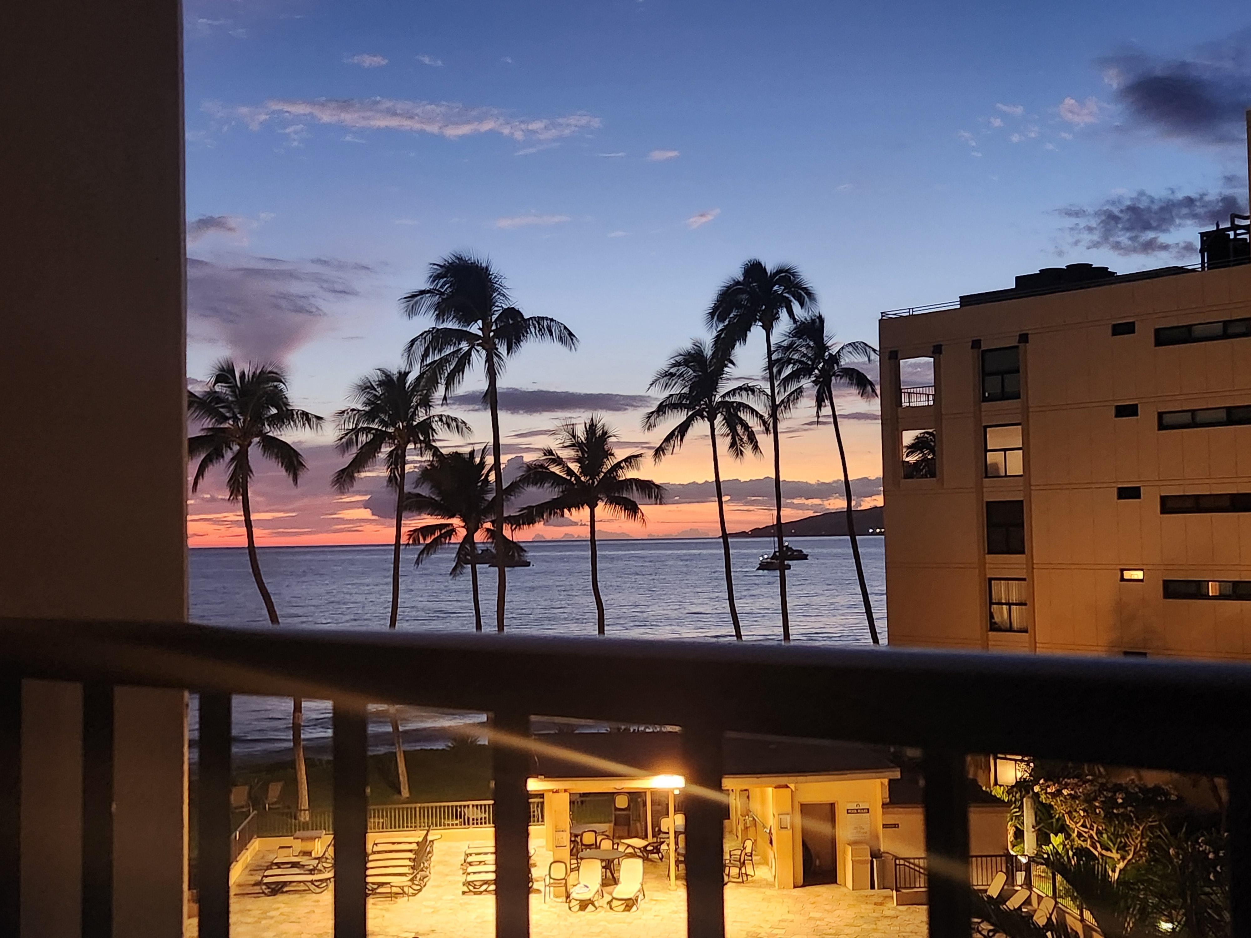 Sunset on the lanai