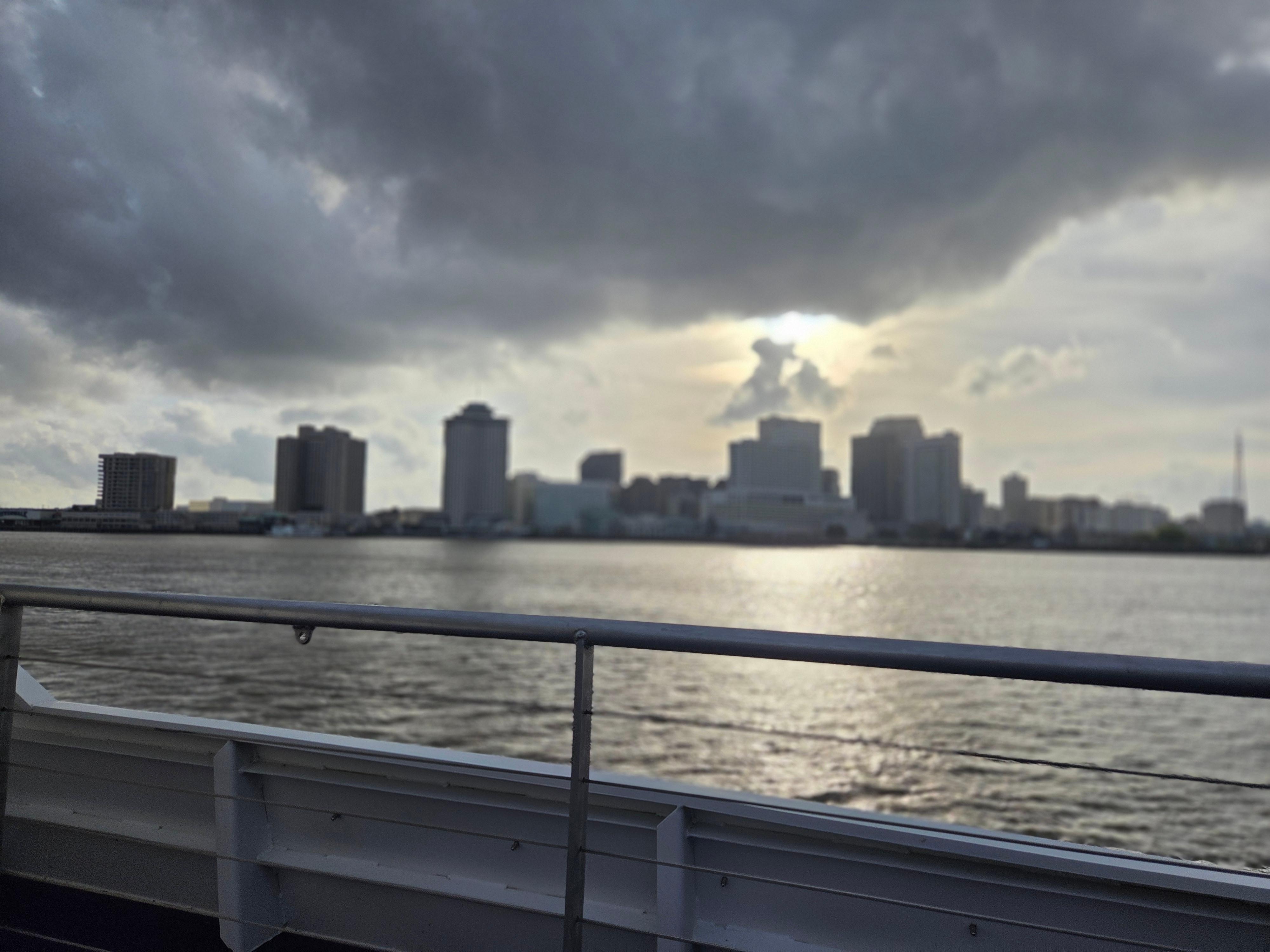 View of New Orleans from the ferry