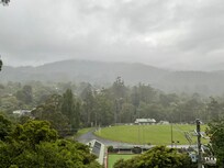 View from front veranda watching rain roll thru