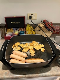 Electric frypan worked a treat