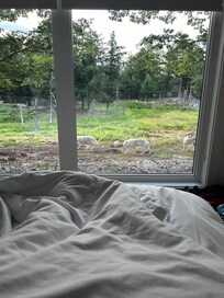 View from bedroom 1 (bedroom 2 with same view!)