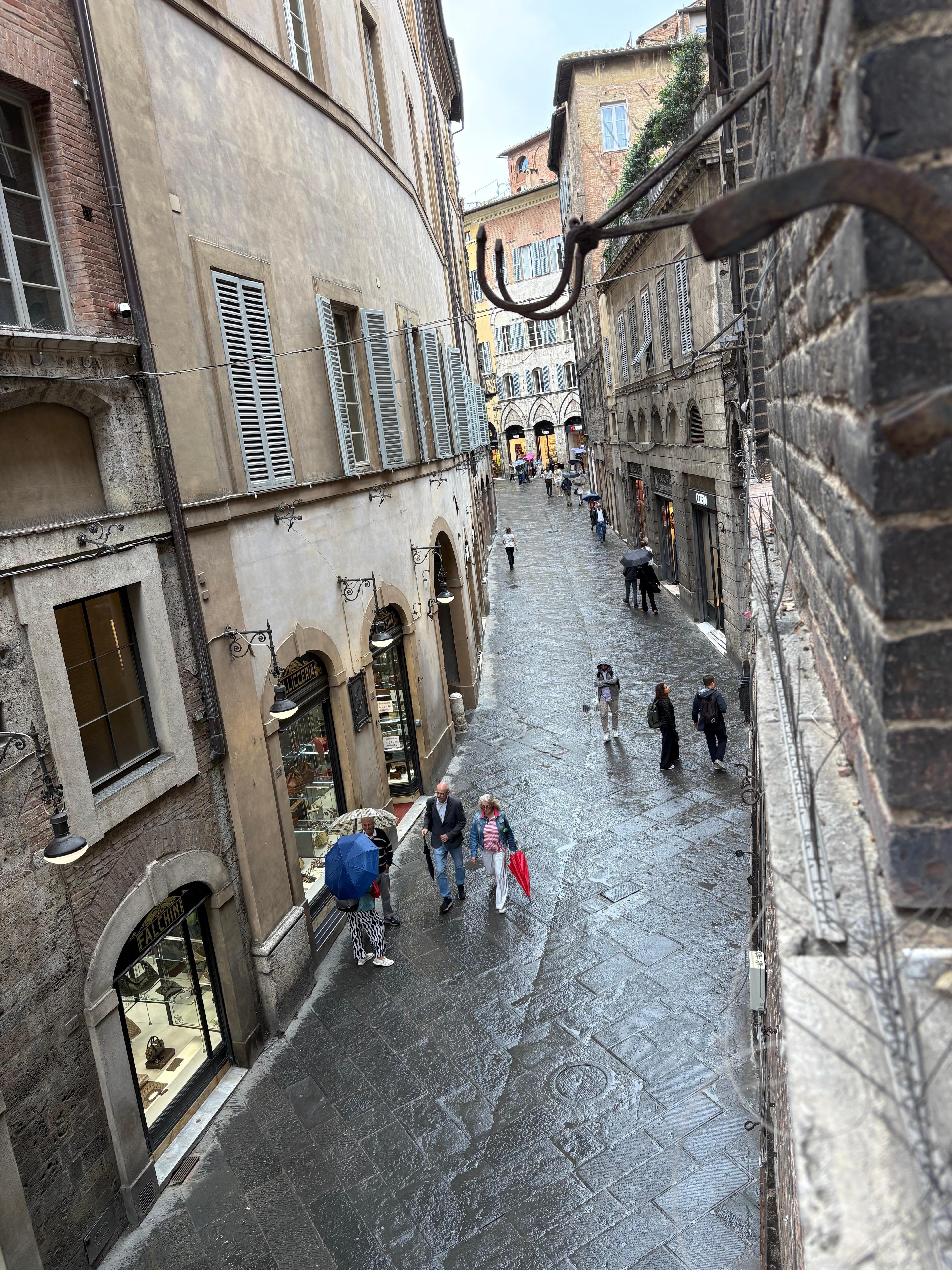 View from the room on the second floor 