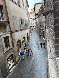 View from the room on the second floor