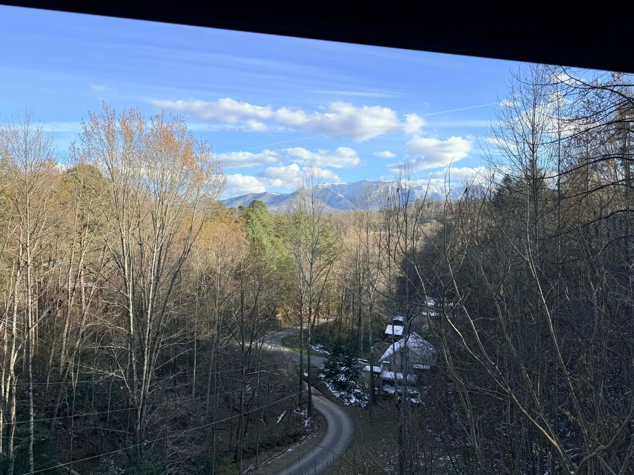 View from upper back deck. 