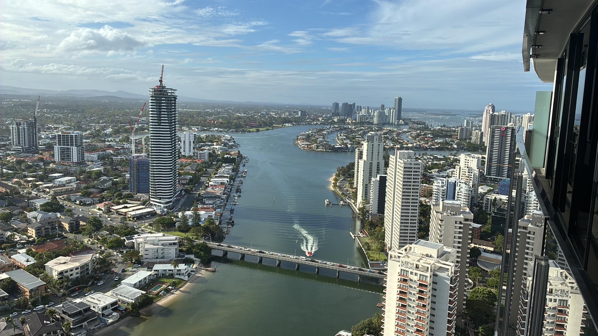 Our view from the 40th floor