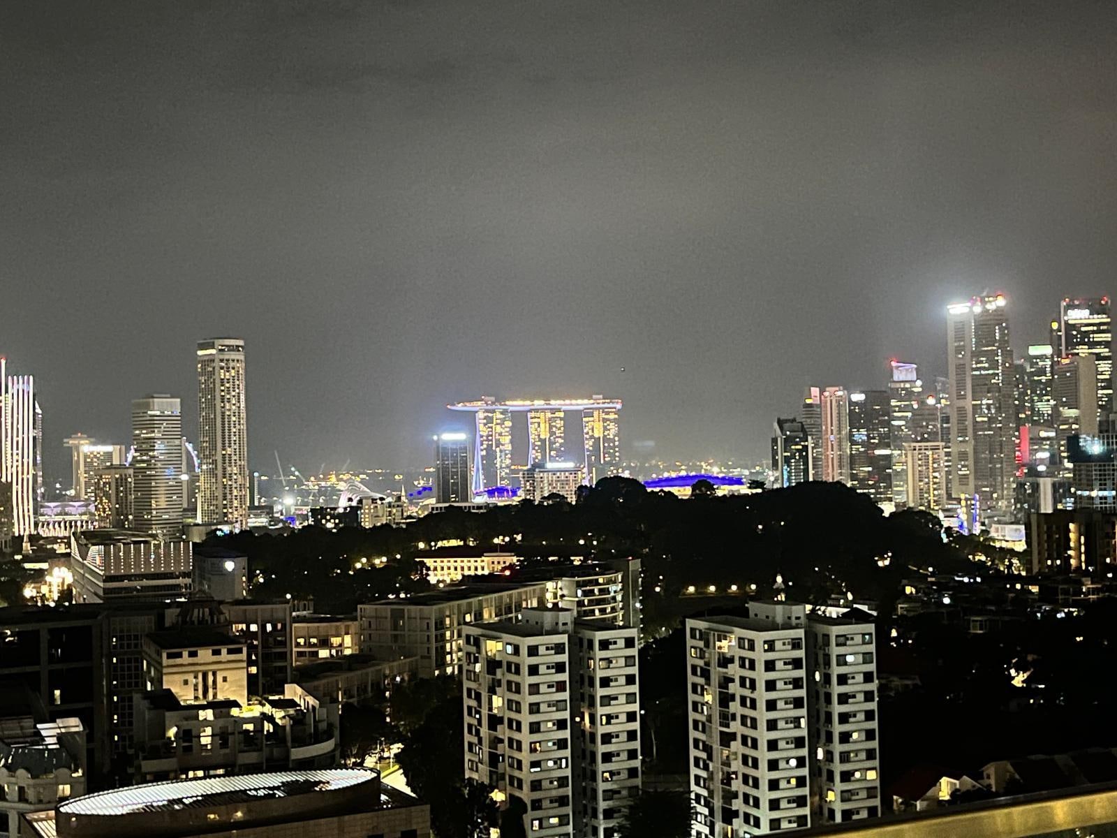 View from rooftop bar