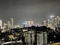 View from rooftop bar