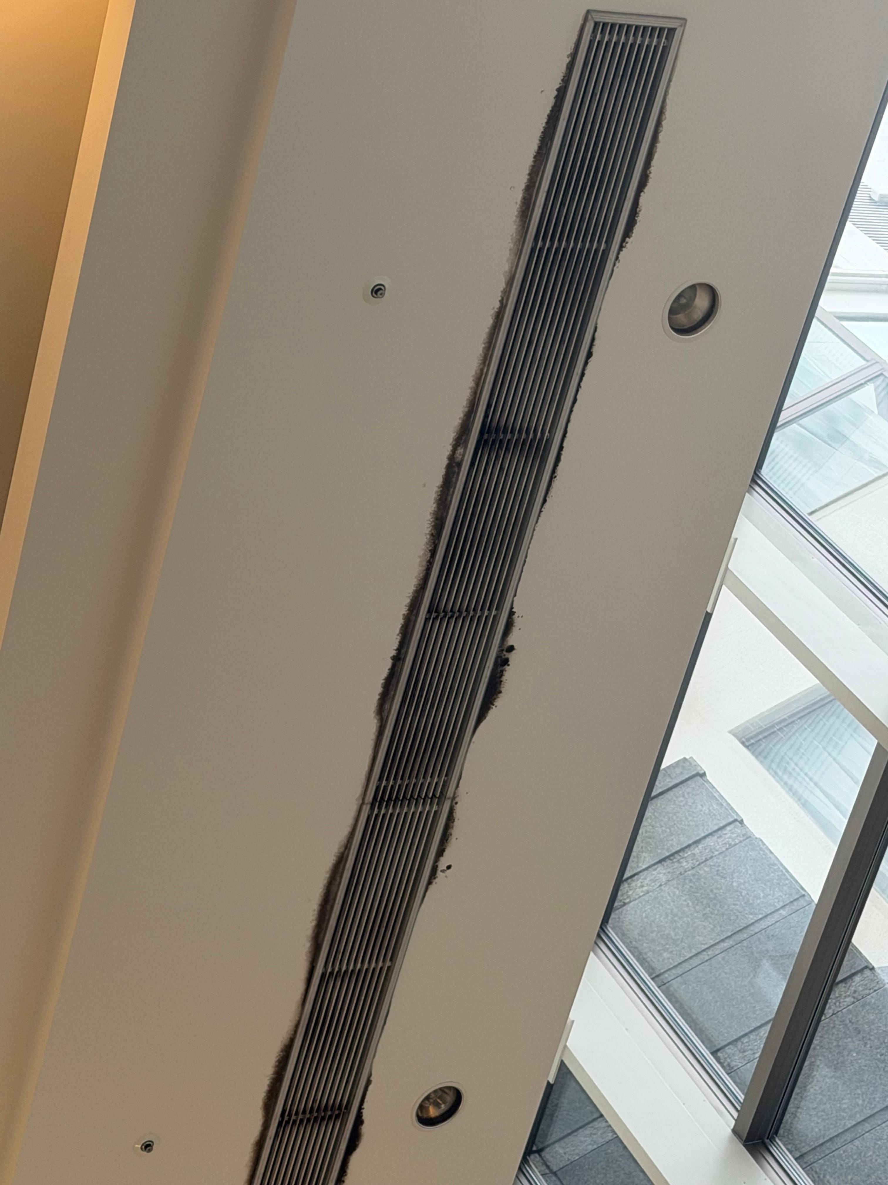 Black mould around the vents, so unhealthy. 