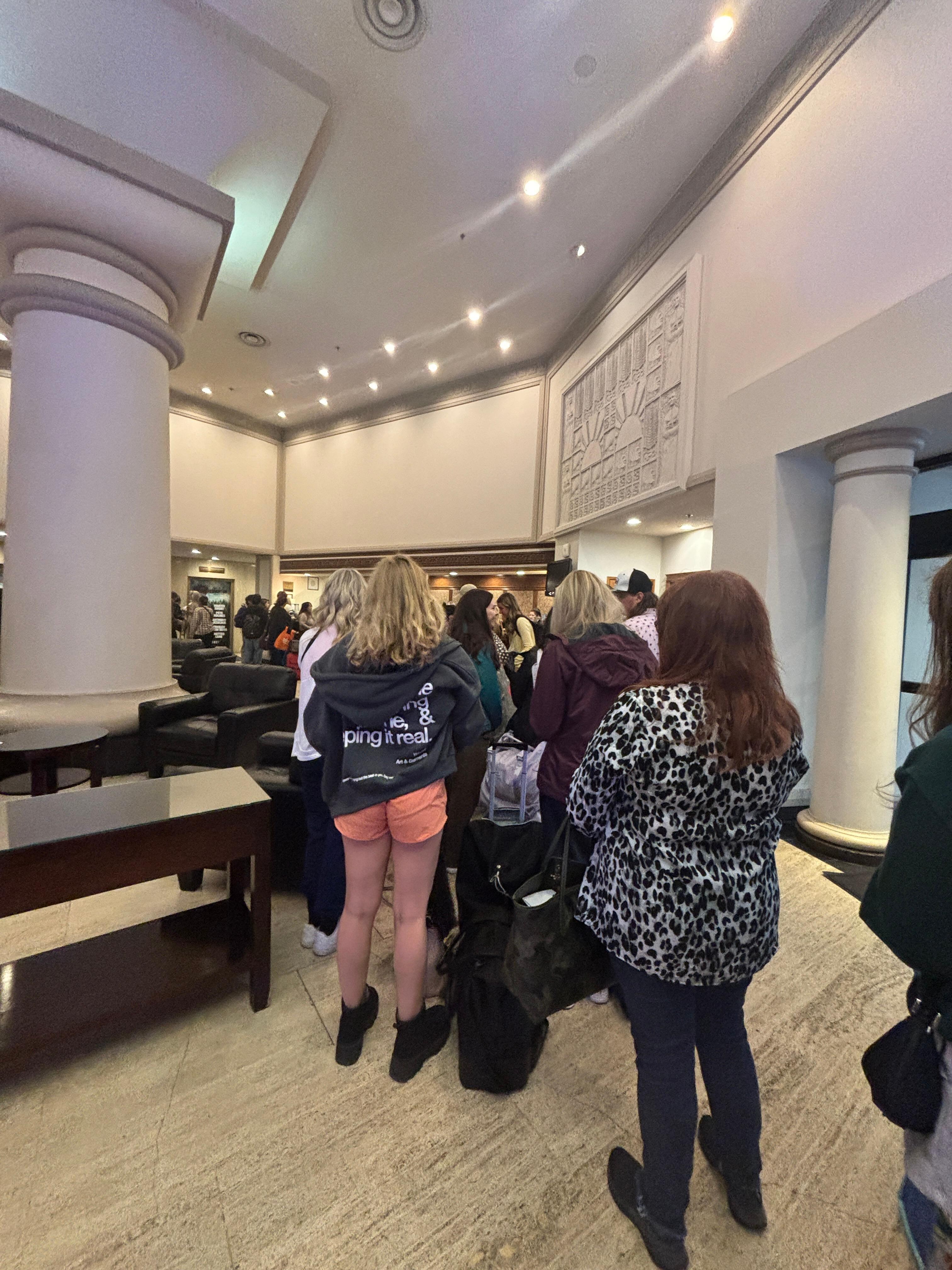 Very busy during check in but line moved pretty quick as there were a lot of Staff to help everyone out