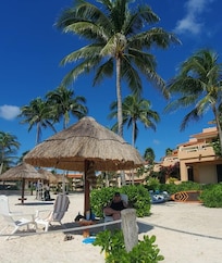 Beach in front of condo