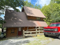 Front of cabin!