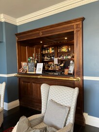 The bar. Lovely cocktails, wine beer and seating area