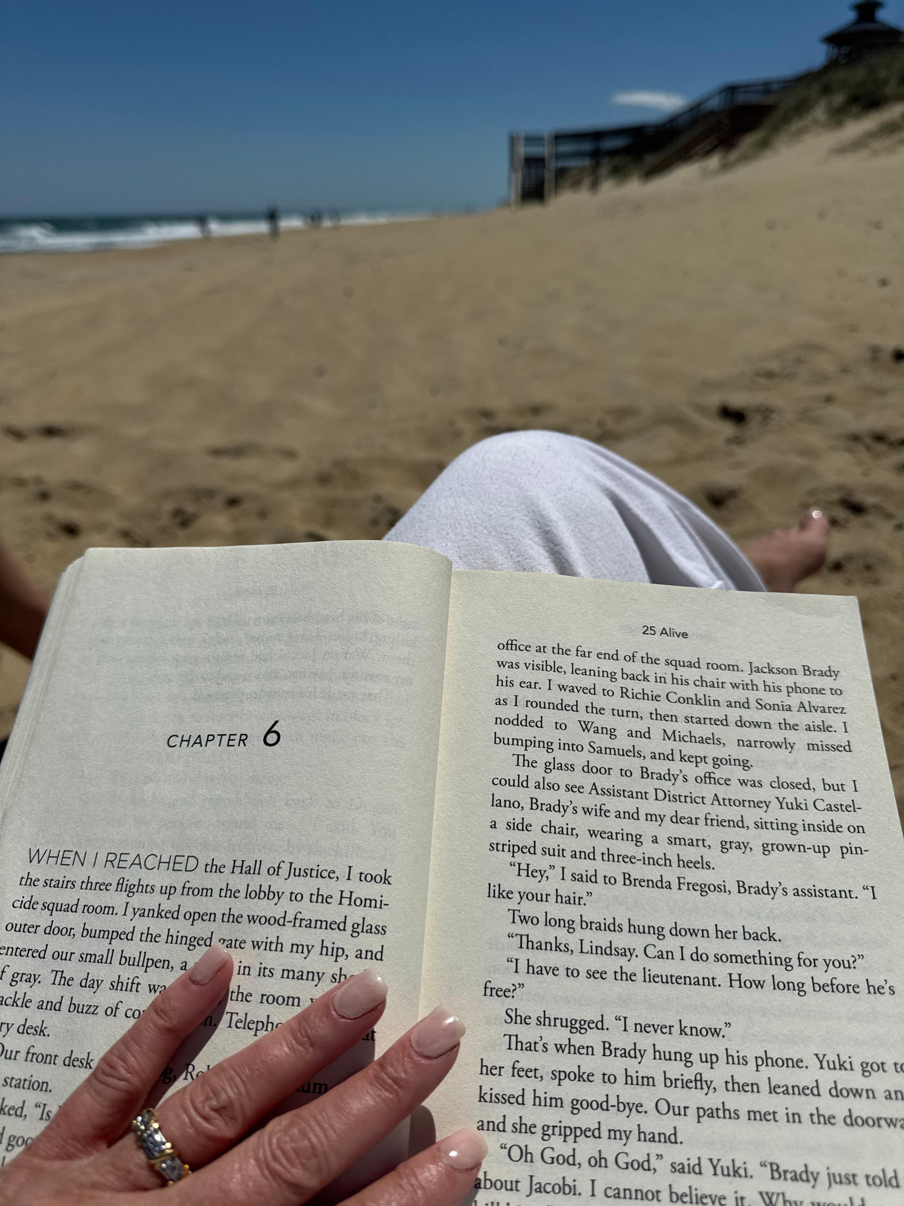 Nothing better than a book and the beach 