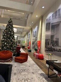 The hotel is decked out for Christmas. The decorations were lovely.