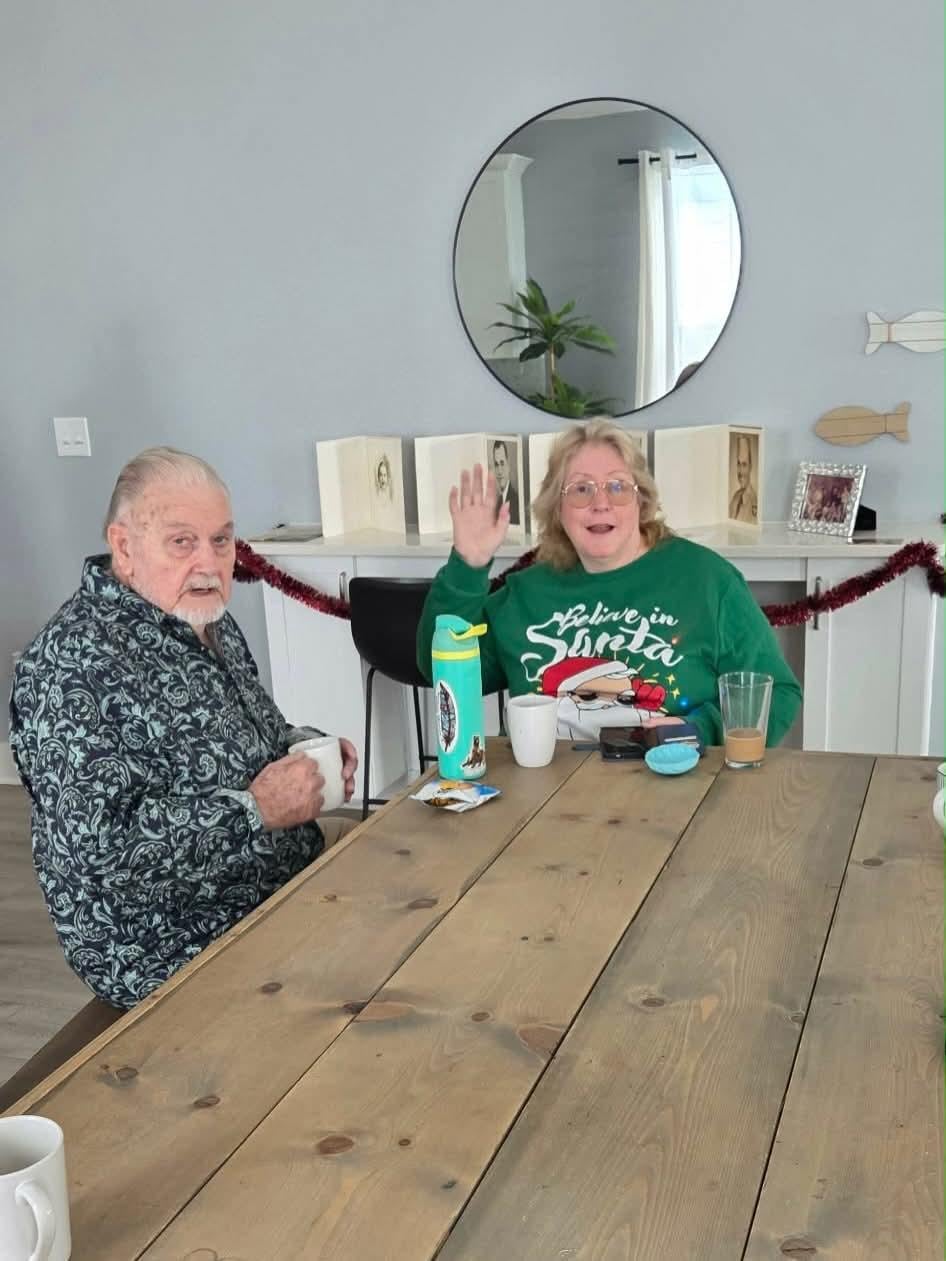 Socializing at the big table