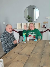 Socializing at the big table