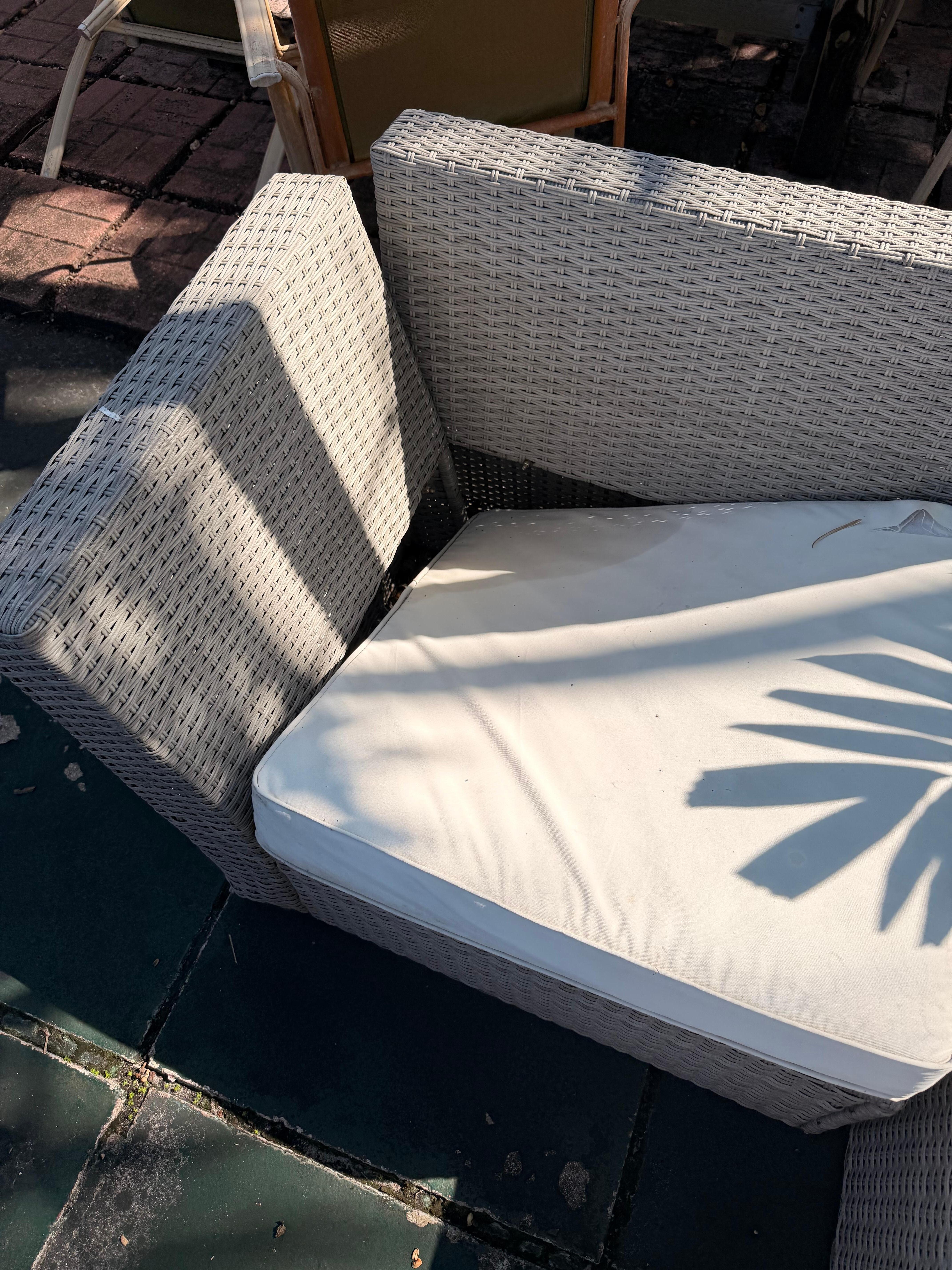 Broken furniture all outside