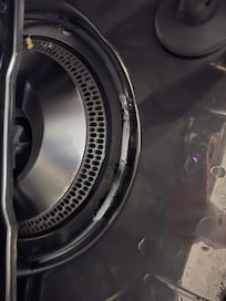 Burnt dishwasher element