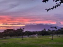 View from street at golf course
