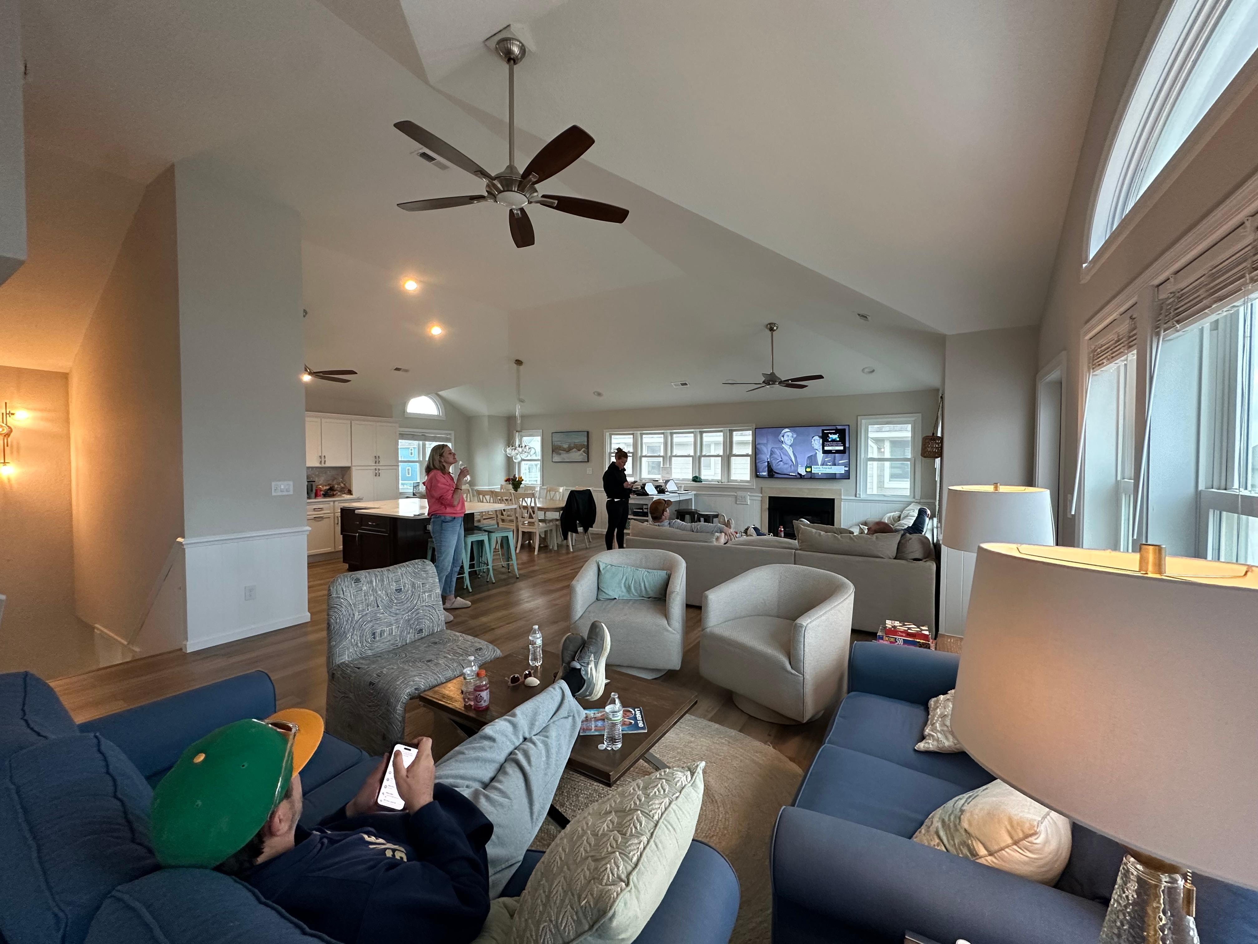 Multiple seating areas 