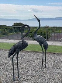 Heron statues