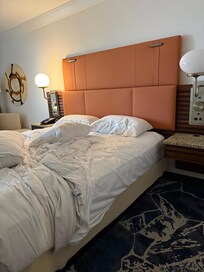 Checked into a dirty hotel room. Didn’t even bother to see if the room was clean before checking someone else in there. Keep in mind we checked in at 5:30pm….