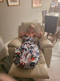 Enjoying the lazyboy