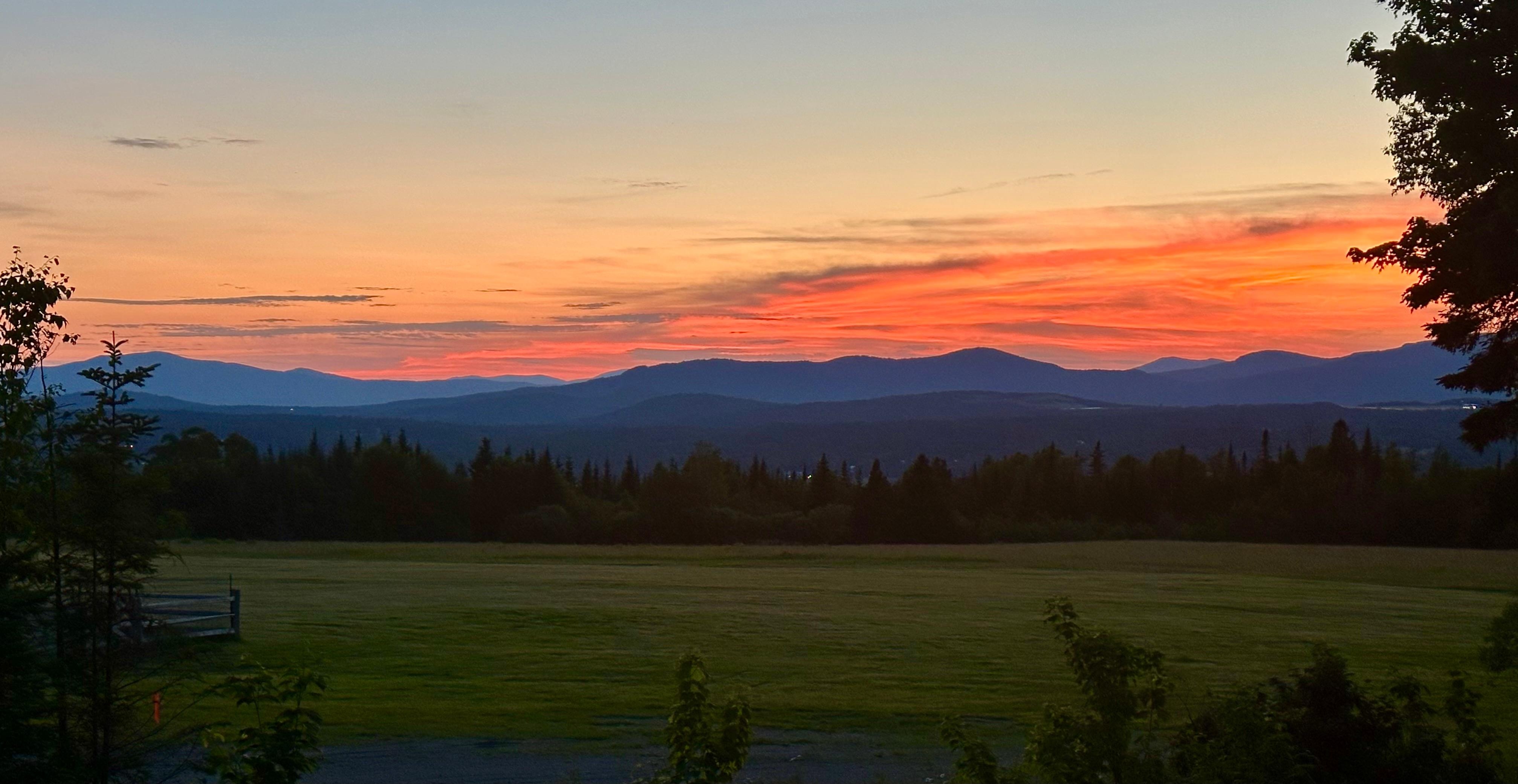 Sunset from the deck was stunning!
