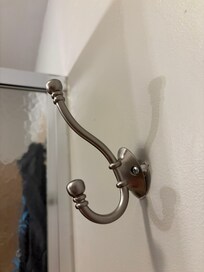 Towel hooks needing repair