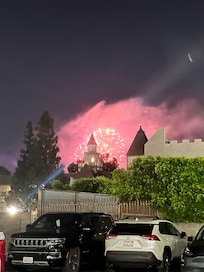 We could see the fireworks 🎆