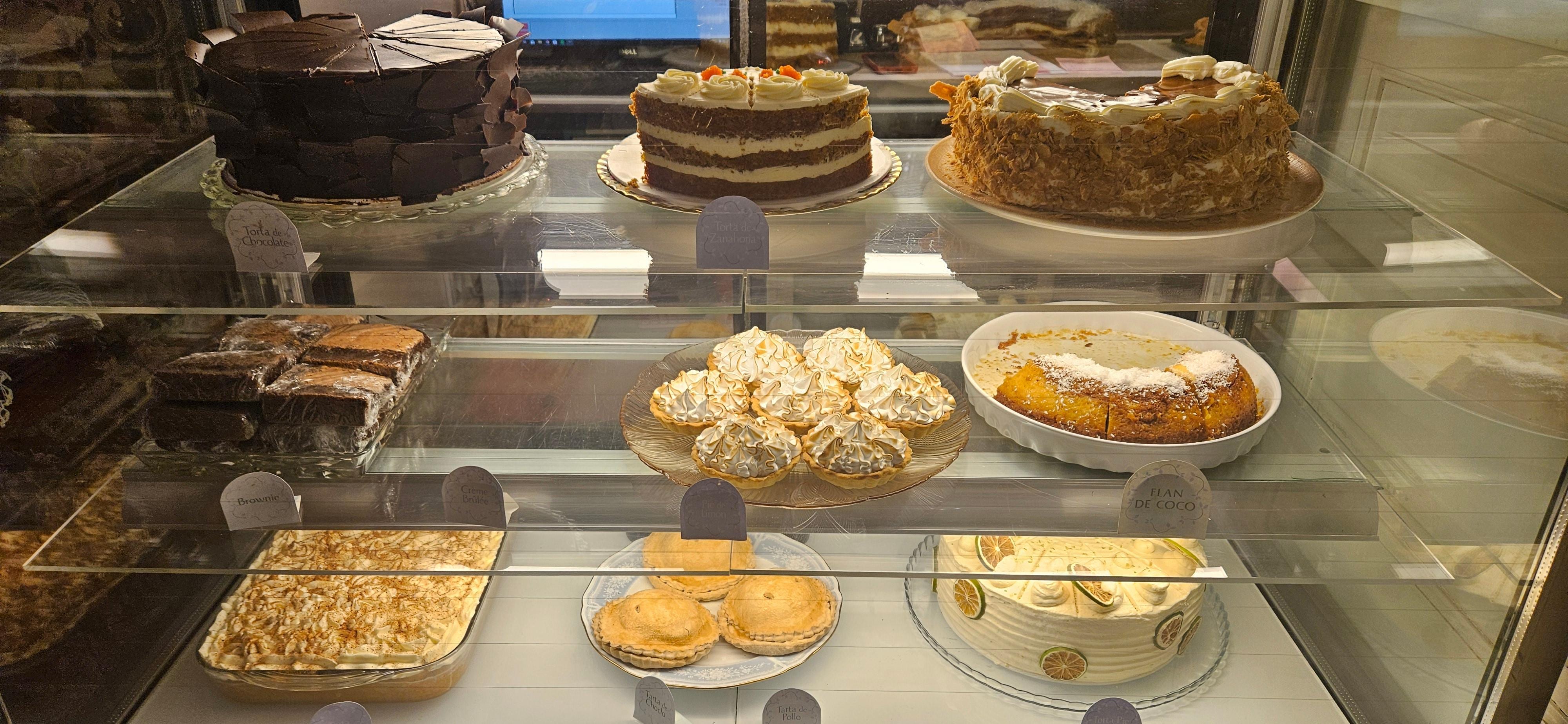 Cakes at the tea shop on site