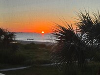Sunset from the enclosed patio