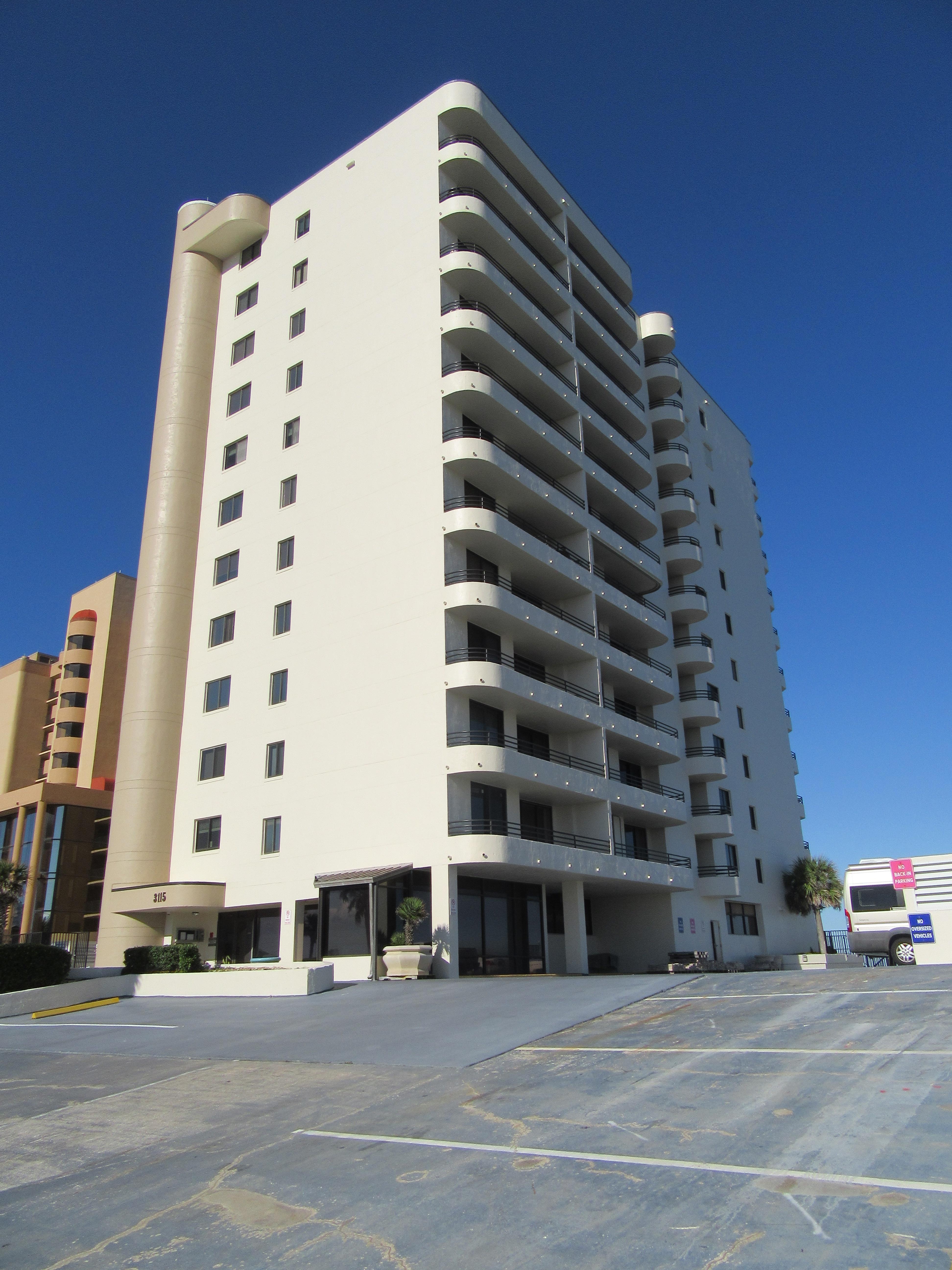 View of the building from the street