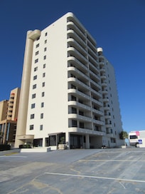 View of the building from the street
