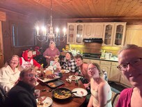 The whole gang in the kitchen!