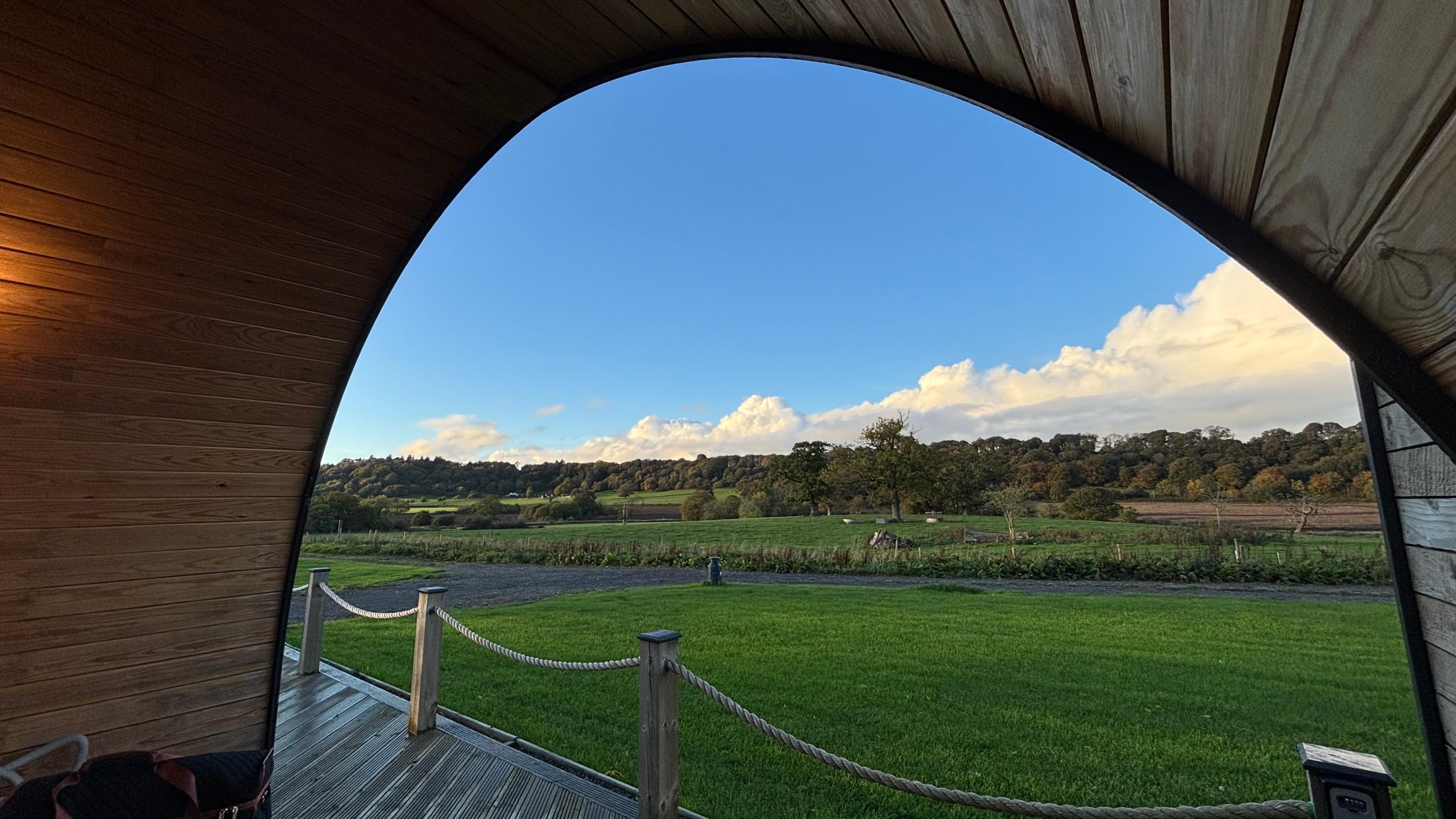 View from pod, perfect so peaceful 