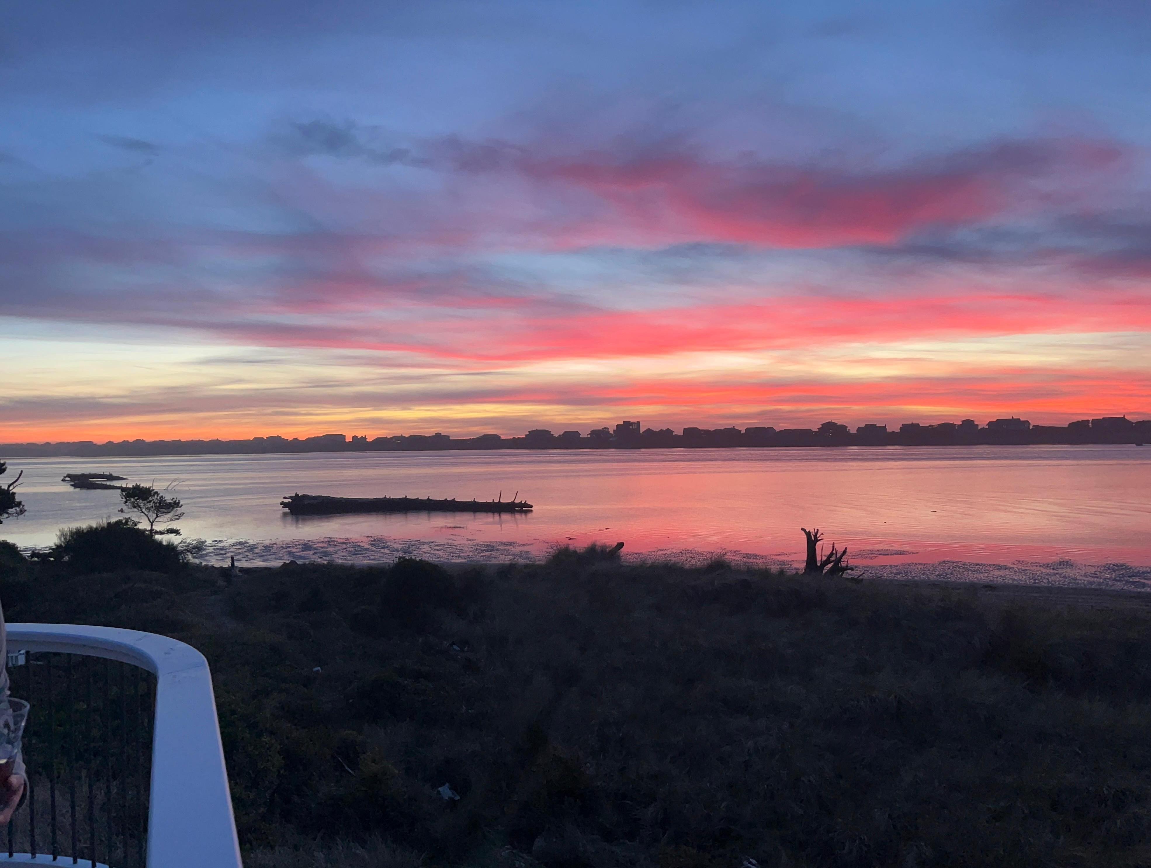 Sunset from the deck