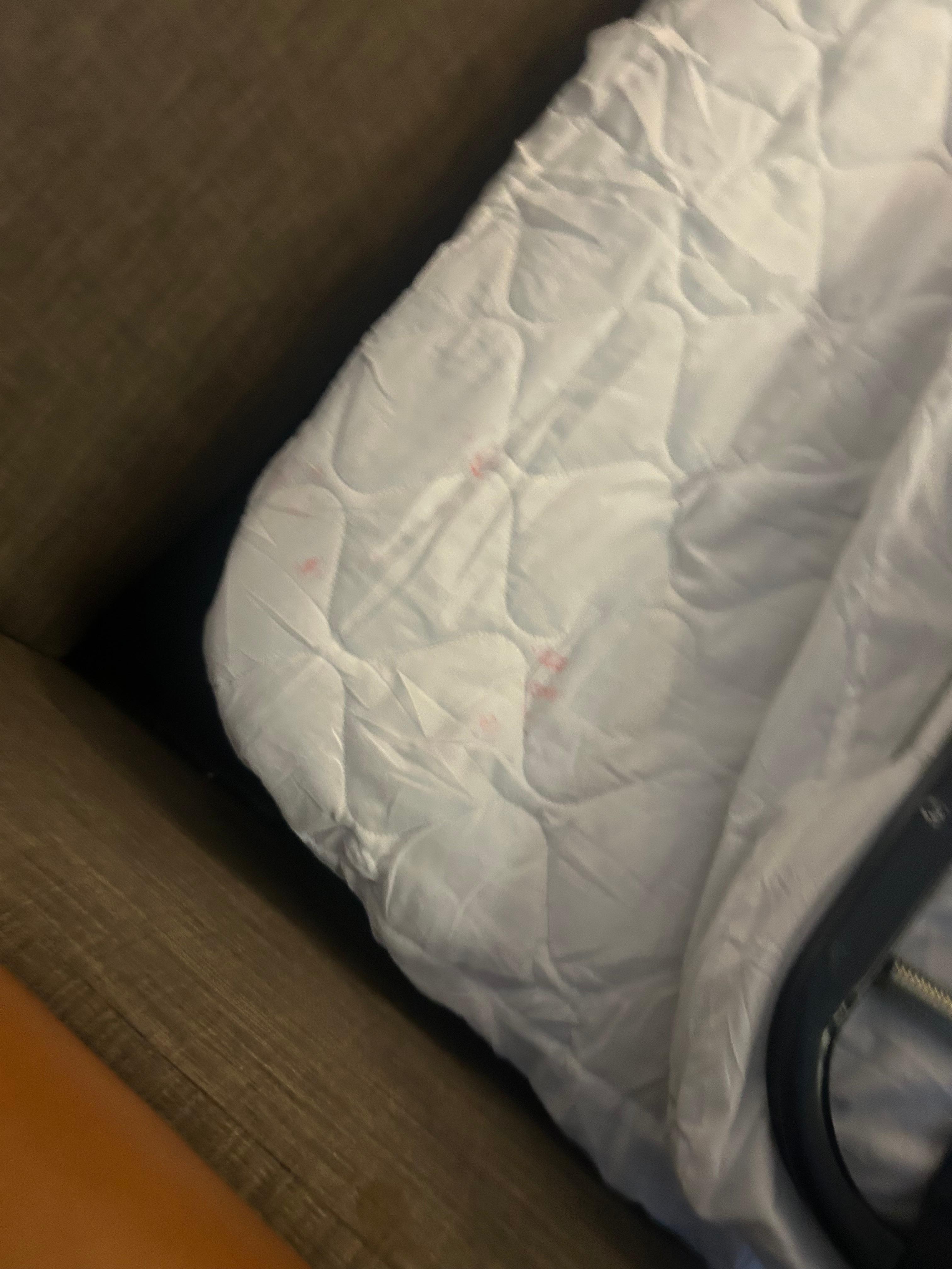 Dirt on pull out mattress