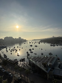 View from our balcony at dawn.