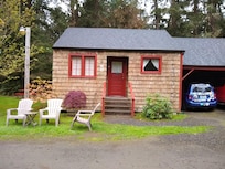Our beach themed cottage with carport