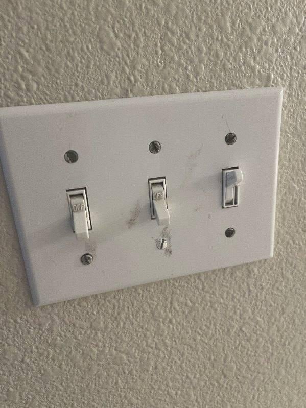 Dirty light switch panels
