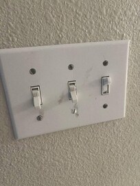 Dirty light switch panels