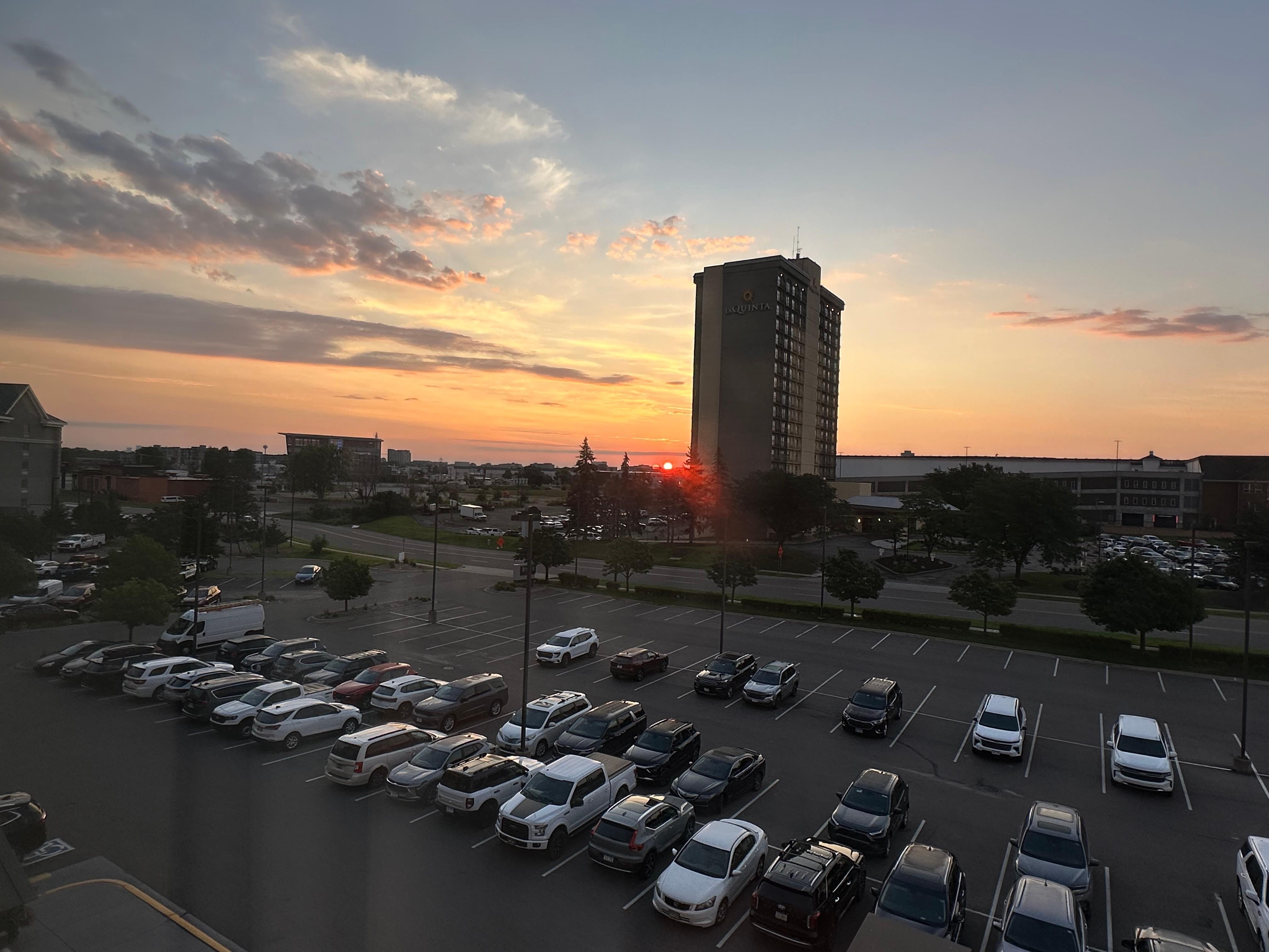 Huge parking lot 