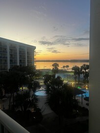 View from the pool side